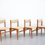 Set Van 4 Deense Erik Buch Stoelen In Teak thumbnail 3