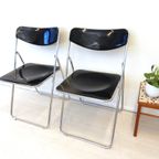 Vintage Klapstoel IKEA Chroom Zwart Niels Gammelgaard thumbnail 5