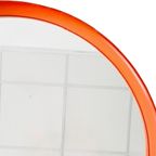 Mid-century Space Age Spiegel Oranje Hout O.w. Hack 1960’s thumbnail 3