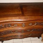 Louis Xv Commode In Massief Eikenhout thumbnail 11