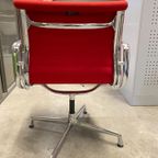 Vitra Eames Vergaderstoel Bureaustoel Rood Stof thumbnail 2