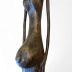 African Bronze Figure Sculpture 1970s thumbnail 7