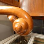 2 Oosterse Boeddisten Armstoelen In Tropisch Hout. thumbnail 3