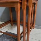 Teak Nesting Table Set By Toften Denmark 1970S thumbnail 9