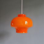 Vintage Oranje Opaline Hanglamp, Jaren 60-70 thumbnail 11