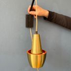 Oranje Lichte Deense Mid Century Space Age 'Rod' Wandlamp thumbnail 9