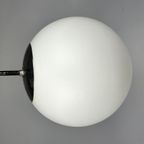 Vintage Raak Hanglamp / Bollamp, B1153 "ochtendnevel" thumbnail 15