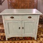 Lichtblauwe Kast, Commode thumbnail 5
