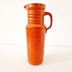 Vintage Oranje Vaas Keramieke Vinrage Vaas Jaren 60 thumbnail 3