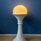 Witte Keramische Mid Century Space Age Vloerlamp Van Doria Leuchten thumbnail 2