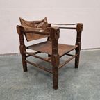 Antieke / Vintage Safari Chair Stoel Fauteuil Brutalist thumbnail 2