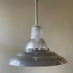 Vintage Lamp Hanglamp Fabriekslamp Frans thumbnail 8