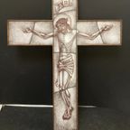 Gebrandschilderd Opaline Glas Christus, 49 Cm Hoog thumbnail 2