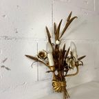 Vintage 'gouden' Wheat Wall Lamp Met Bloemen : Franse Stijl thumbnail 7