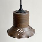 Jan De Graaf Hanglamp, Vintage, Bruin Keramiek thumbnail 3