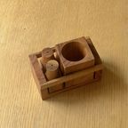 Vintage Danish Teak Rare And Handmade Salt And Pepper Set thumbnail 10