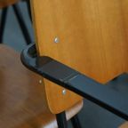 Set Van 10 Vintage Jaren ’60 Dutch Design Marko School/kantine/eetkamerstoelen Met Armleuningen thumbnail 17