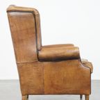 Stoere En Comfortabele Schapenleren Oorfauteuil Met Leuke Details En Een Strakke Afwerking thumbnail 4