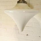 Vintage Art Deco Opaline Druppel Hanglamp Plafondlamp thumbnail 13