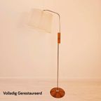 Vintage Deens Design Vloerlamp, Retro Jaren 60, Teak Hout thumbnail 2