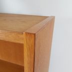 Vintage Deense Eiken Fineer Wandkast | Kast Schuifdeuren thumbnail 9