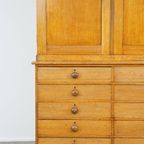 Prachtige Zeer Grote Engelse Victoriaanse Buffetkast/ Housekeeper Cupboard Met Lades En Legplanken thumbnail 13