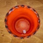 Vintage Bloempot Bloempotje Potje Oranje Jaren 70 thumbnail 6