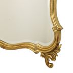 Bladgoud Vergulde Spiegel Deknudt Facet Barok Kuifspiegel 93cm thumbnail 9