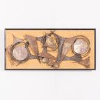 1970’s Danish Brutalist Wall Sculpture / Wanddecoratie / Muurdecoratie From Henrik Horst thumbnail 2