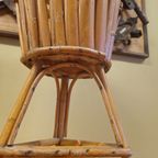 Vintage Rotan Plantenstandaard Planten Standaard Pplantentafeltje  Bloempot thumbnail 7