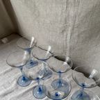 8X Martini Coupe / Champagne Glas, Licht Blauw, Luminarc thumbnail 3