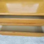 Kaptafel Eiken Jaren 50/60 Laag (Vloermodel ) Met Lades thumbnail 11