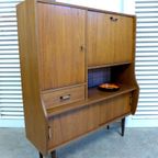 Prachtige Midcentury Retro Vintage Highboard Kastje thumbnail 22