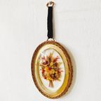 Vintage Droogbloemen Schilderij Rotan 1970’s thumbnail 2