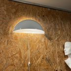 Flos Quarto Wandlamp Van Tobia Scarpa, Moderne Witte Kwart Bol. Jaren 70 Ontwerp, Italiaans Desig thumbnail 9