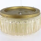 Glashütte Limburg Plafondlamp Plafonniere Amberkleurig Vintage thumbnail 5