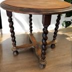 Vintage Houten Pied De Stal / Bijzettafel / Plantentafel thumbnail 4