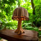 Vintage Houten Tafellamp / Verlichting thumbnail 2