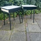 2X Vintage Bauhaus Rietveld Stijl Nachtkastjes thumbnail 2