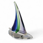 Murano Glass / Sailing Boat / 1980s thumbnail 5