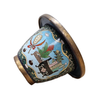 Vintage Chinees Cloisonne Bloempot thumbnail 9