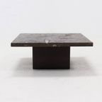 Rare Fossil Stone Coffee Table By Metaform 1970S thumbnail 8