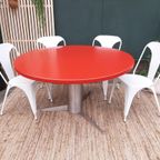 4X Tolix Style Eetkamerstoel Vintage Design Witte Stoelen thumbnail 4