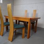 Set Van Vier "Iris" Stoelen Van Bob Van Den Berghe Voor Tran thumbnail 4