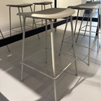 Muuto / Fiber Counter Stool / 65cm / Grey / Set Van 6 thumbnail 3