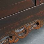 Antiek Houten Chinees Dressoir/ Altaar In Een Warme Donkere Kleur En Mooie Details thumbnail 13