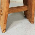 Vintage Japandi Stijl Houten Kruk thumbnail 12