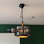 Space Age Hangende Lamp Chroom Oranje thumbnail 5