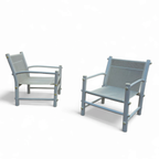 2 X Plastic / Pvc Pipe / Mesh / Indoor / Outdoor Chairs / 1970s thumbnail 6
