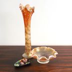 Antieke Fenton Marigold Carnival Vaas, Uit 1920 thumbnail 5